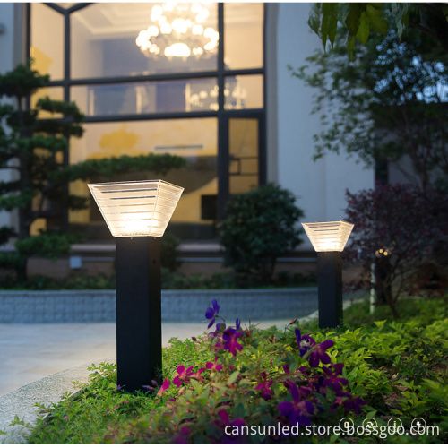 Remote Control On/Off for Color Temperature Adjustable 7W LED Bollard Light (Warm White/Cold White) for Lawn and Garden